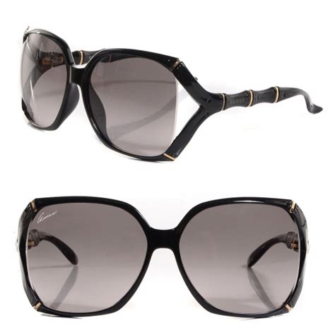 gucci black bamboo sunglasses|Gucci glasses sunglass hut.